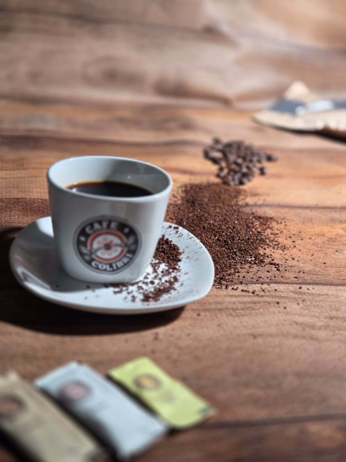 Café de Café Colibrí con grano recién molido